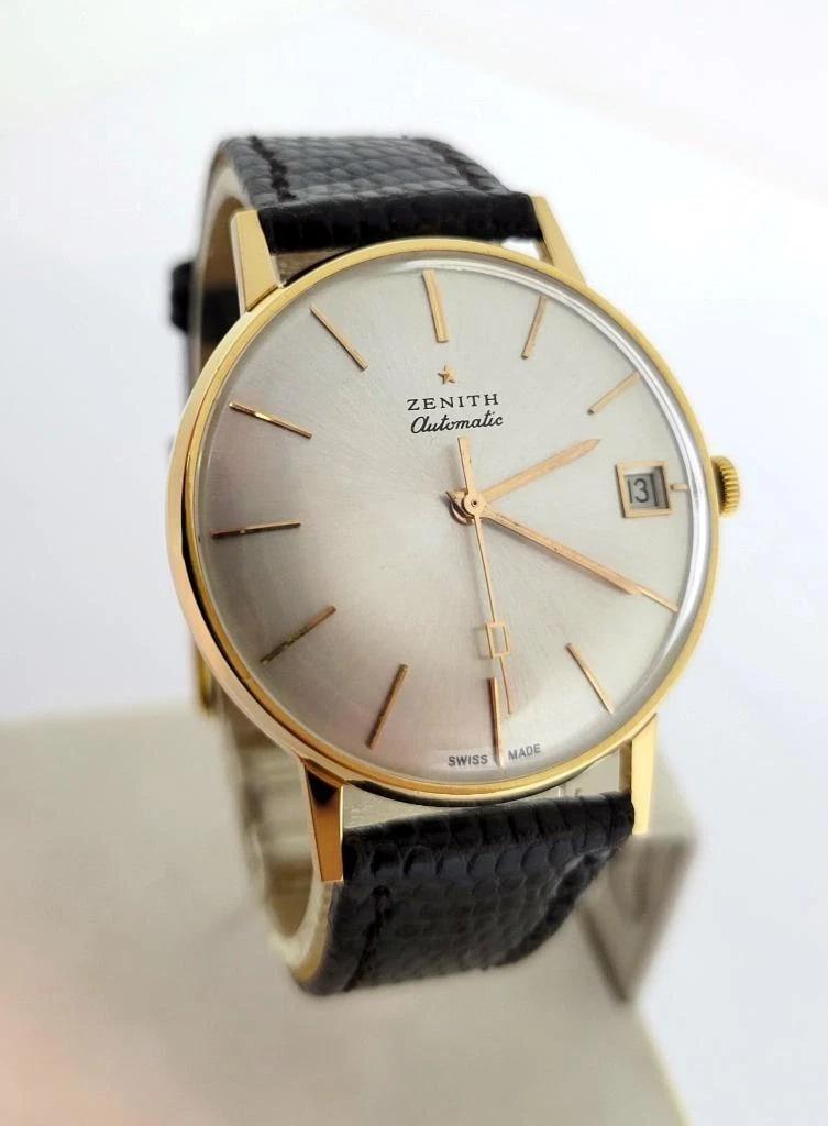Vintage 18k Rose Gold ZENITH Automatic Watch Cal 2542PC c.1960s* EXLNT SERVICED - 2