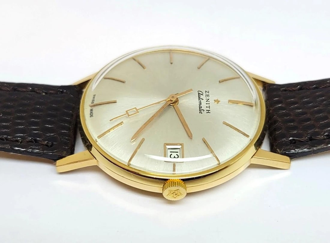 Vintage 18k Rose Gold ZENITH Automatic Watch Cal 2542PC c.1960s* EXLNT SERVICED - 8