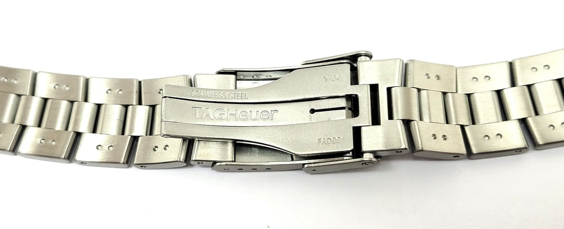 S/Steel & 18k TAG HEUER Watch Bracelet FAD001 for ZA7315 Model* 20 mm EXLNT - 5