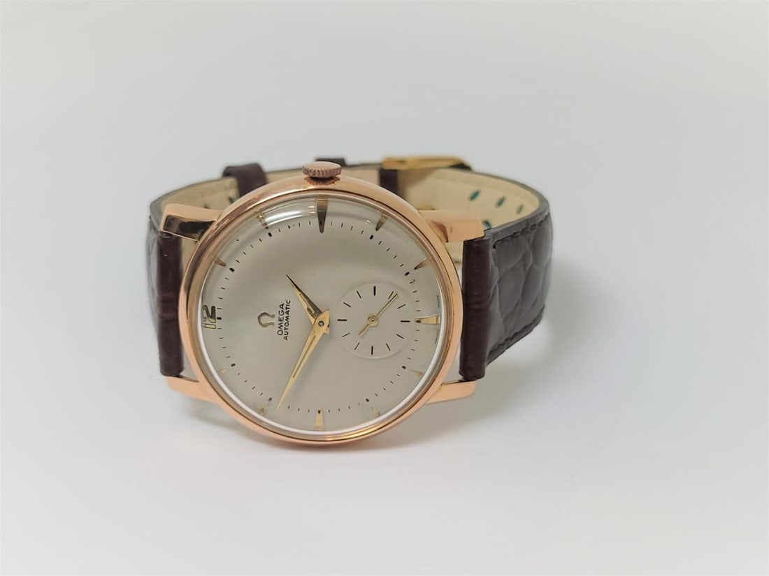 Vintage 18k Rose Gold OMEGA Automatic Watch c.1950 Cal.332* SERVICED* 36 mm - 6