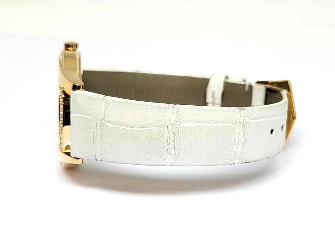 Ladies 18k Rose PATEK PHILIPPE Calatrava Watch Ref 7122/200R-001 DIAMOND BEZEL - 2