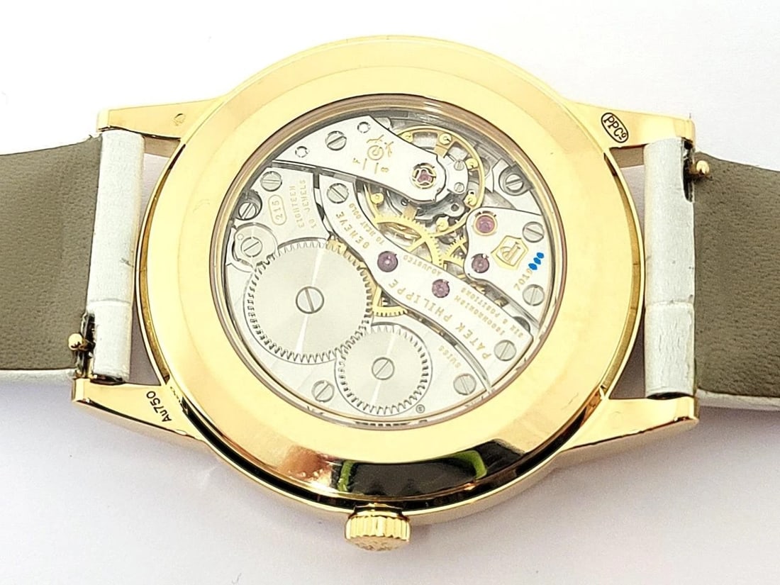 Ladies 18k Rose PATEK PHILIPPE Calatrava Watch Ref 7122/200R-001 DIAMOND BEZEL - 8