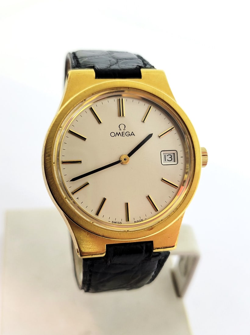 Vintage 18k GP OMEGA Winding Watch c.1970s Cal 1030* Re-Cased* EXLNT* SERVICED - 7