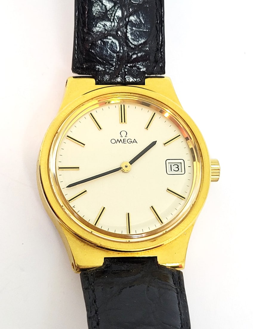 Vintage 18k GP OMEGA Winding Watch c.1970s Cal 1030* Re-Cased* EXLNT* SERVICED - 8