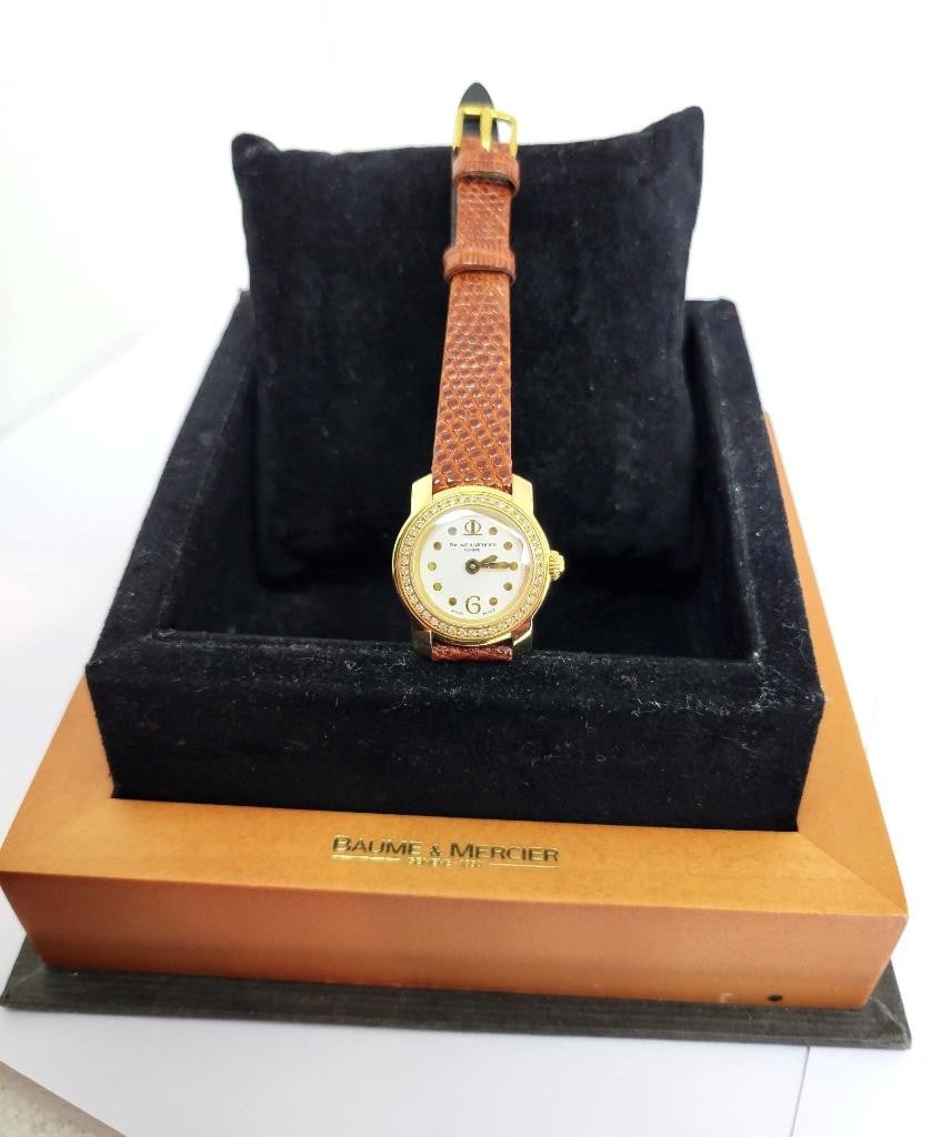 Ladies 18k BAUME & MERCIER Capeland Quartz Watch with Diamonds Ref 65440 - 11