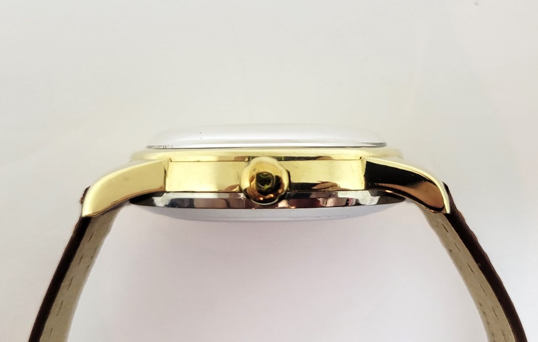 Vintage 14k Gold Cap OMEGA SEAMASTER CALENDAR Automatic Watch Cal 355* 2757-5SC - 5