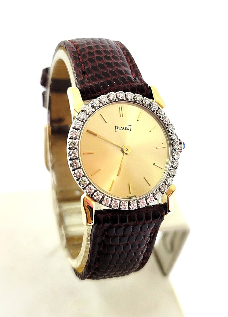 Solid 18k Two Tone PIAGET Ladies Dress Watch with Diamonds Ref 926 B68* EXLNT - 2