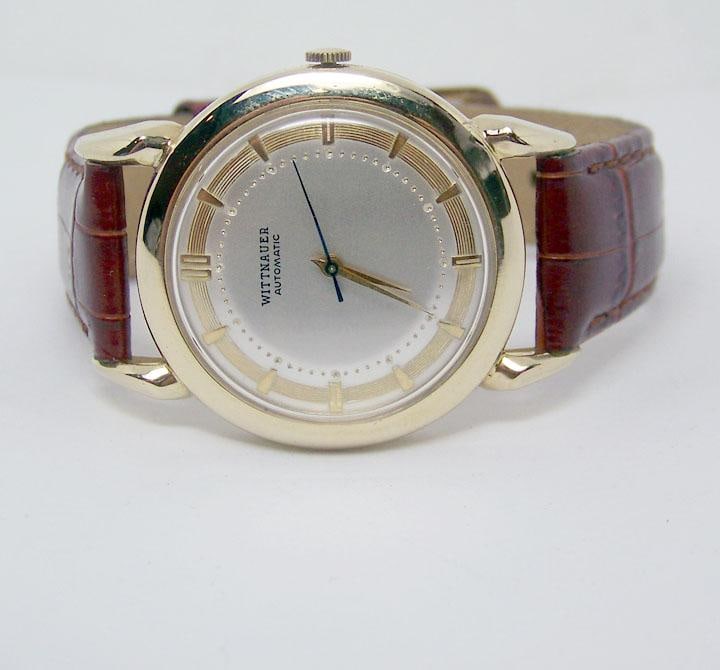 Vintage 14k Gold WITTNAUER Mens Automatic Watch 1960s Cal.11ARK* EXLNT* SERVICED - 3