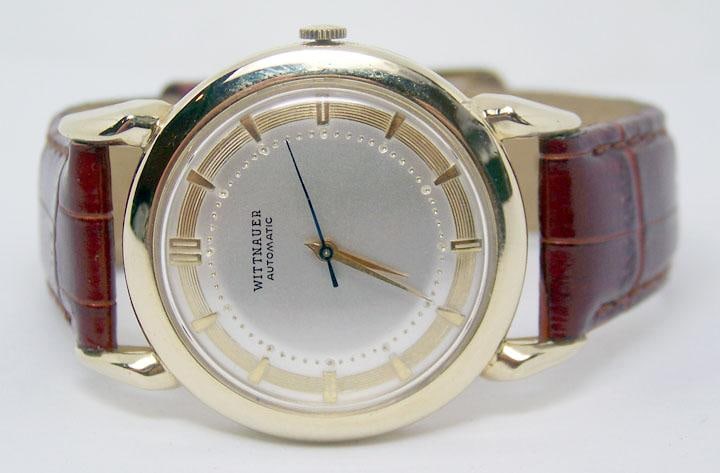 Vintage 14k Gold WITTNAUER Mens Automatic Watch 1960s Cal.11ARK* EXLNT* SERVICED - 4