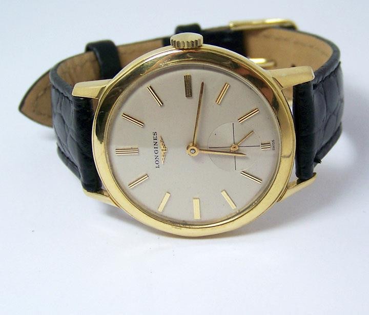Vintage 18k LONGINES Mens Winding Watch c.1950s Cal 27M* Good Cond* Ref 6879 - 3
