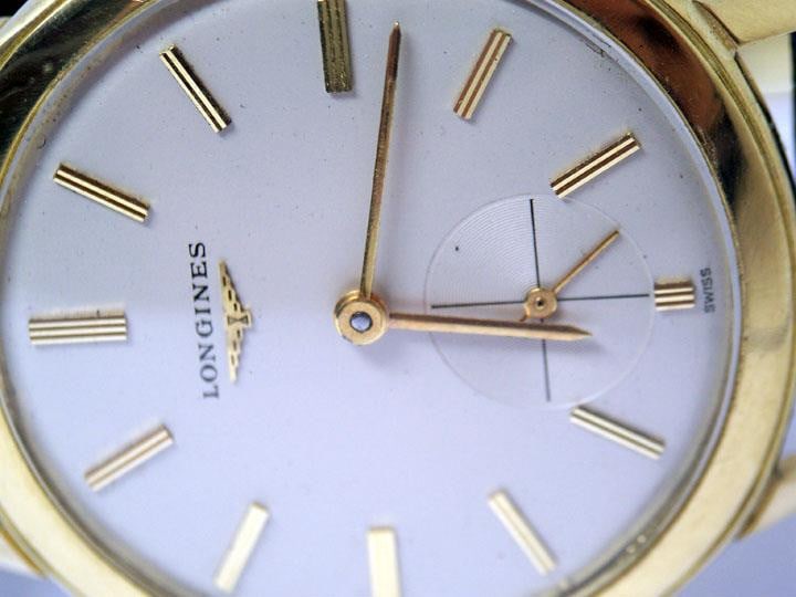 Vintage 18k LONGINES Mens Winding Watch c.1950s Cal 27M* Good Cond* Ref 6879 - 6