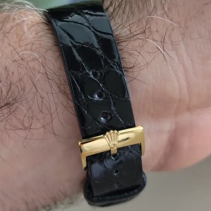 Rolex Precision Ref 8961 18k Solid Gold Mens Manual Wind Dress Watch 1950s RA634 - 2