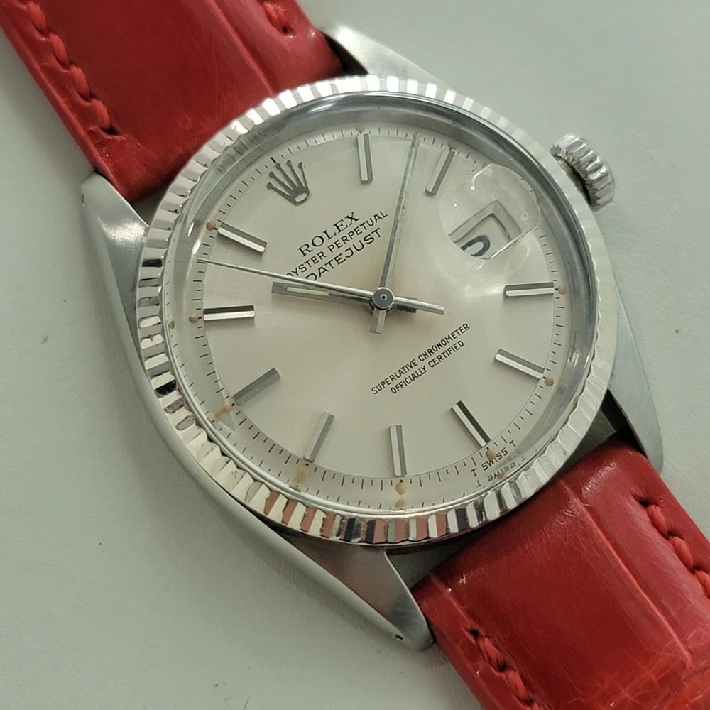 Rolex Oyster Datejust Ref 1601 36mm 18k SS Mens Vintage 1970s Automatic RA594 (1 of 13)