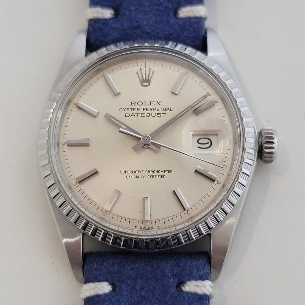 Rolex Oyster perpetual Datejust 1603 Mens 1960s 36mm Vintage Automatic RA685B: Title:Rolex Oyster perpetual Datejust 1603 Mens 1960s 36mm Vintage Automatic RA685BDescription:Rare timeless classic, 18k rose gold and stainless steel Rolex ref.6605 Oyster Perpetual Datejust