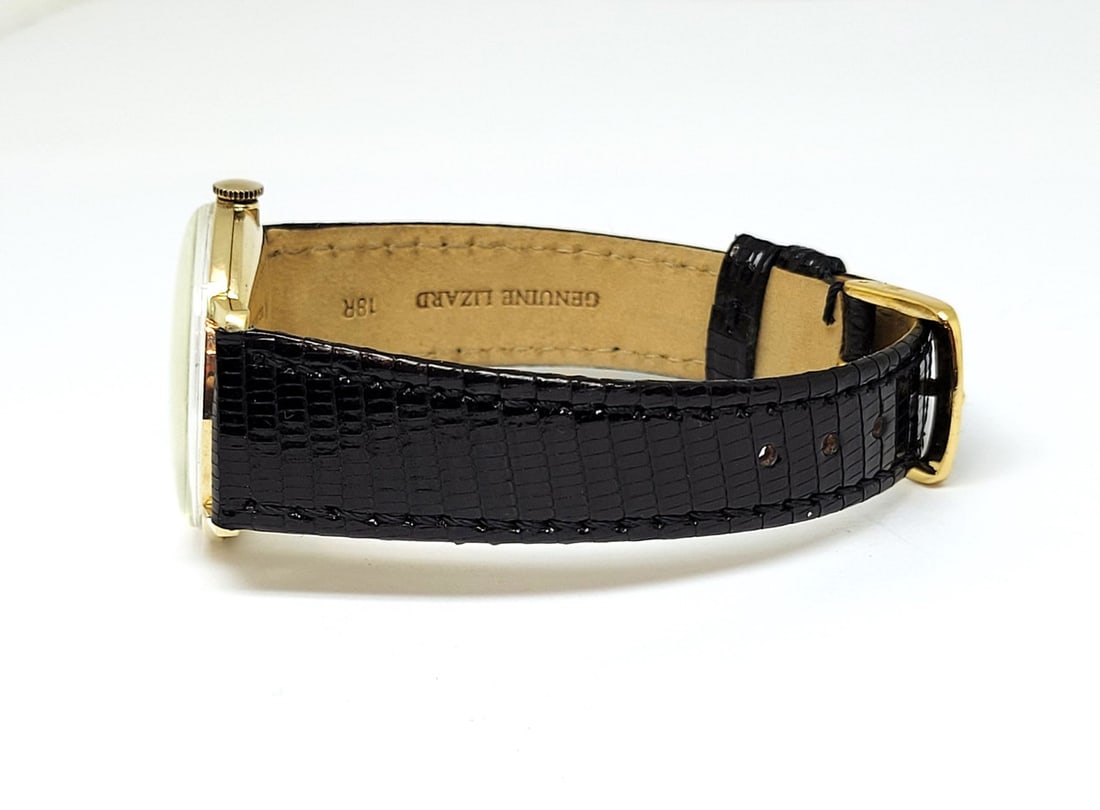 Vintage Mens 18k Gold OMEGA Winding Watch Cal 520 S-6585 c.1958 EXLNT SERVICED - 3