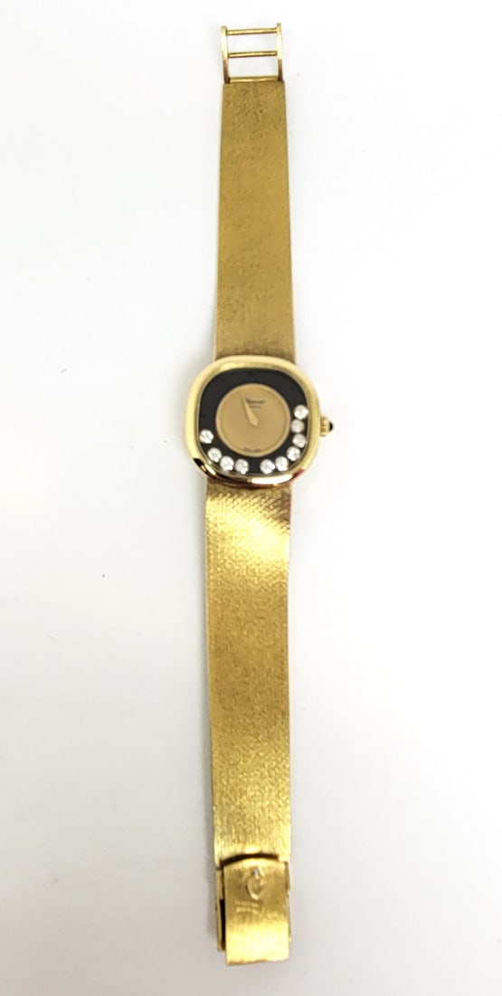 Vintage Ladies Solid 18k CHOPARD Winding Watch Floating Diamonds* Ref 5089 EXLNT - 12