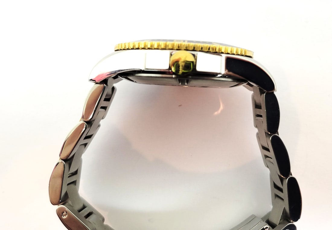 Mens Two Tone S/Steel LONGINES Hydro Conquest Automatic Black Dial Watch L3.742.3 - 8