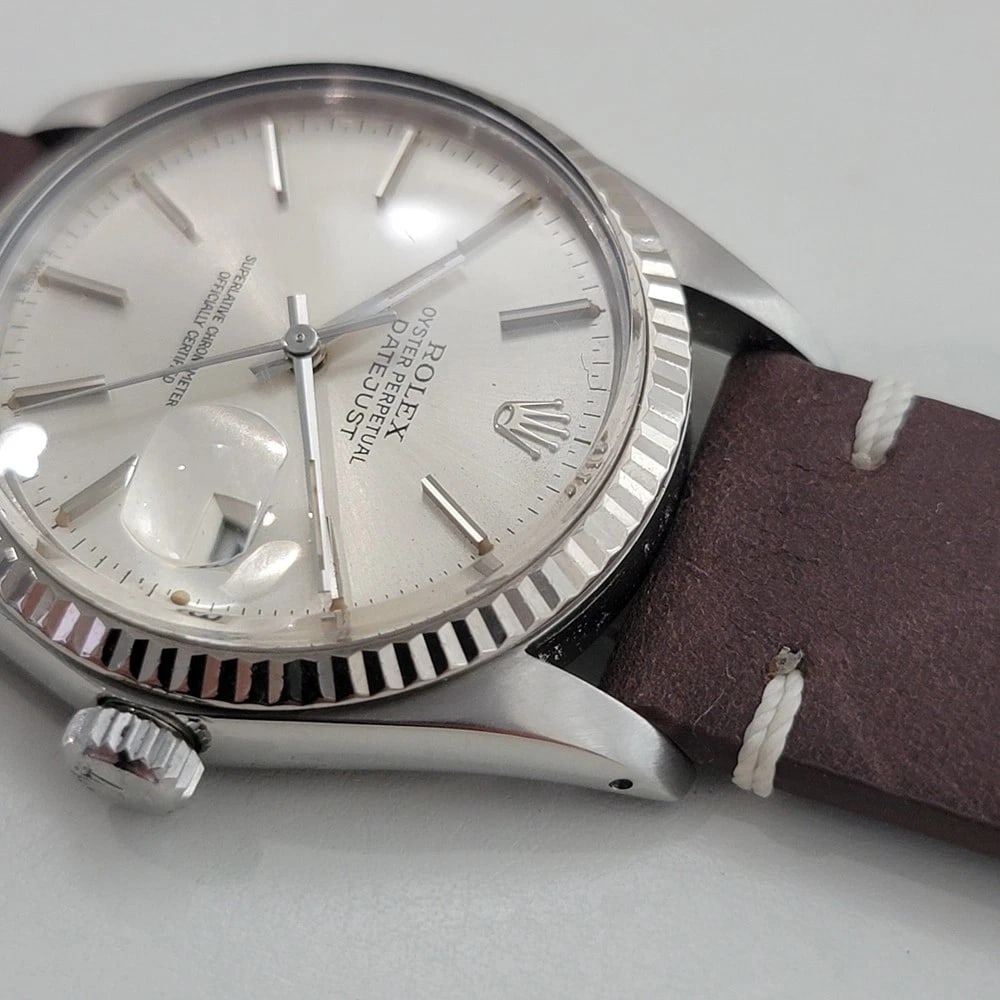 Rolex Datejust 16014 36mm 18k White Gold SS Mens 1980s Vintage Automatic RA588 - 6