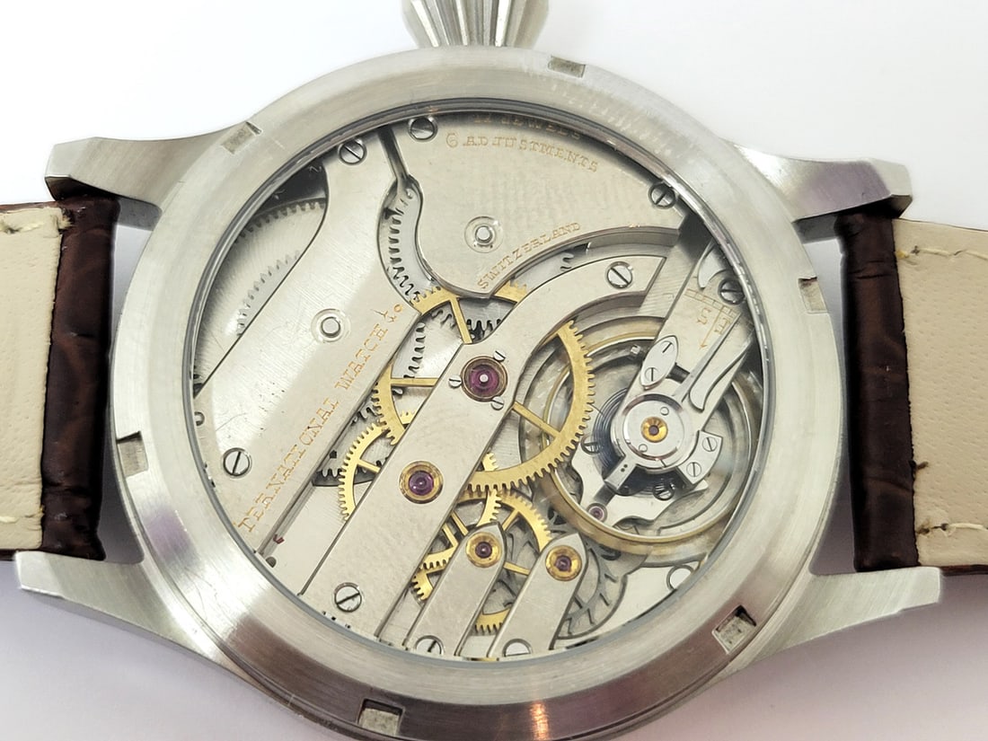 Vintage Men's IWC High Grade Winding Movement in S/Steel Generic Case* SERVICED - 9