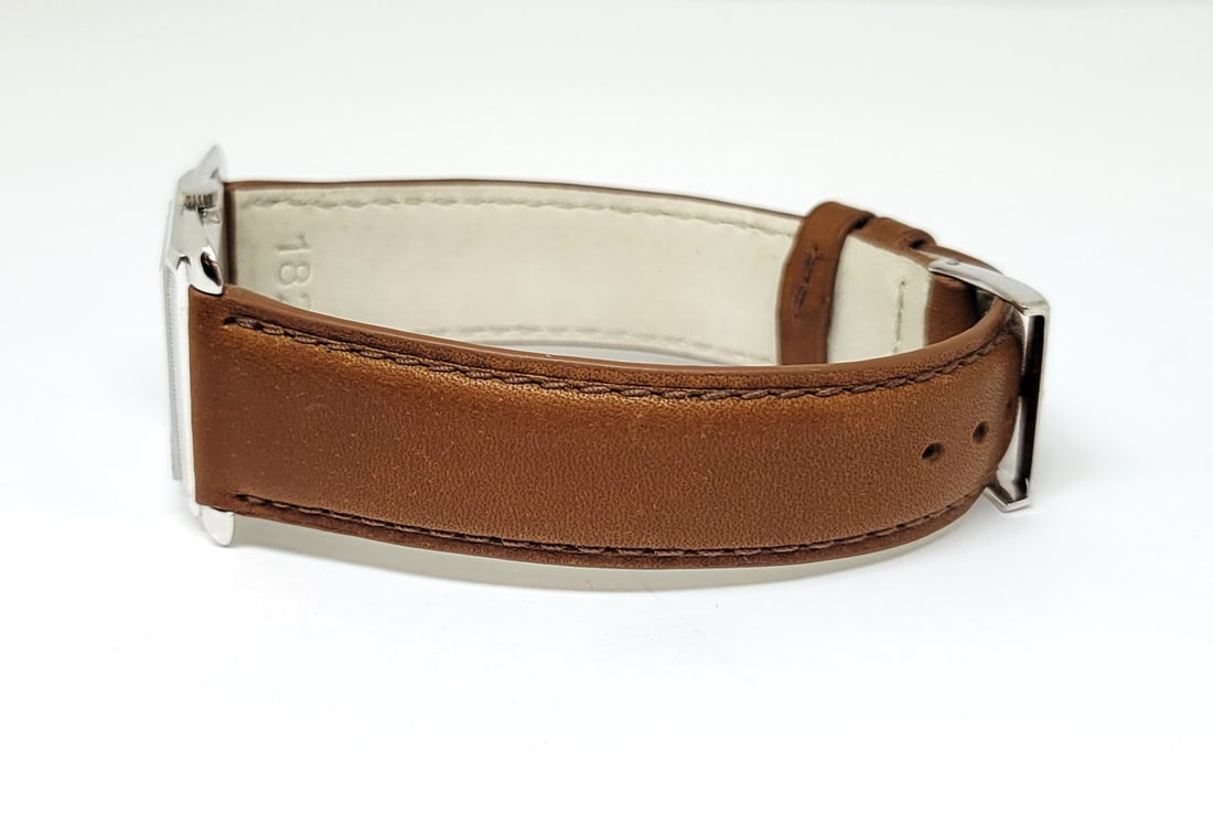 Solid 18k White PIAGET Unisex Watch Ref 906 with Original 18k Whie Gold Buckle - 3