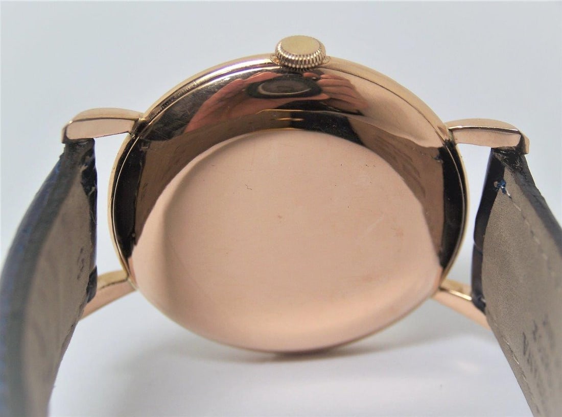 Vintage 18k Rose Gold IWC SHAFFHAUSEN Winding Watch 1950s Cal 89 SERVICED - 3