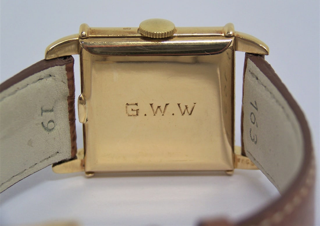 Vintage 18k Gold VACHERON CONSTANTIN Mens Winding Watch Black Dial Cal 458 EXLNT - 7