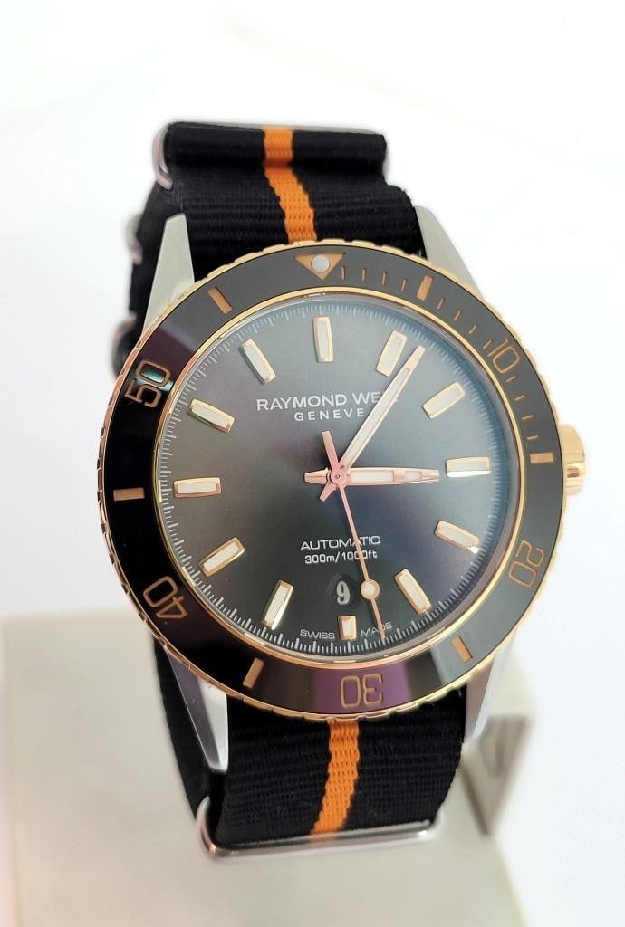 S/Steel Mens RAYMOND WEIL Freelancer Dark Gray Dial Watch Ref 2775* EXLNT