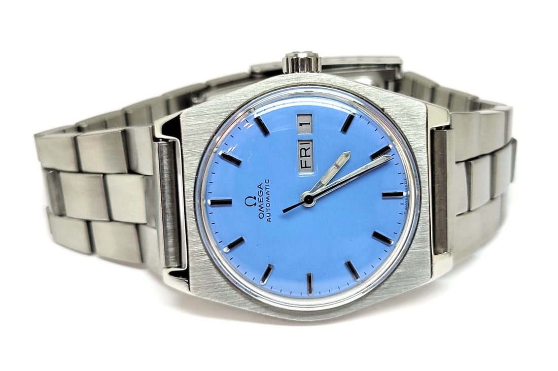 Vintage S/Steel OMEGA Automatic Day Date Watch 1970s Cal 1020* 166.0120* EXLNT - 2