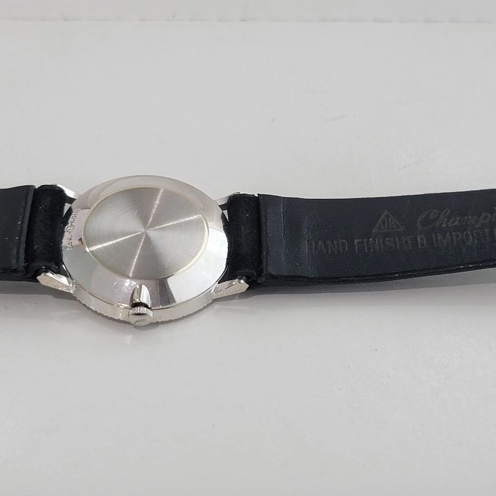 Longines 14k White Gold 28mm 1960s Ladies Cocktail Diamond Hand Wind Watch RA654 - 10