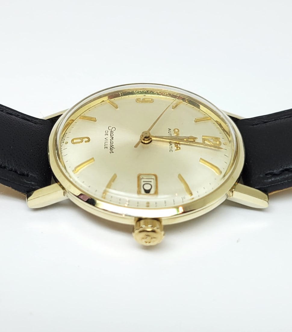 Vintage 14k GF OMEGA SEAMASTER DEVILLE Automatic Watch Cal 560* KL6292* EXLNT - 6