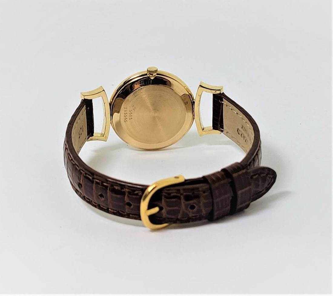 Solid 18k PIAGET Ladies Dress Watch Ref 9015 Cal 9P with Tiger-Eye Stone Dial - 5