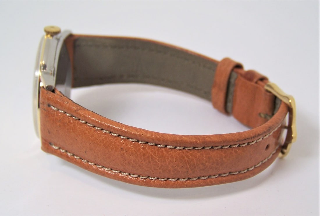 Vintage Slim 18k & S/Steel Juvenia Mens Automatic Watch c.1960s EXLNT SERVICED - 5