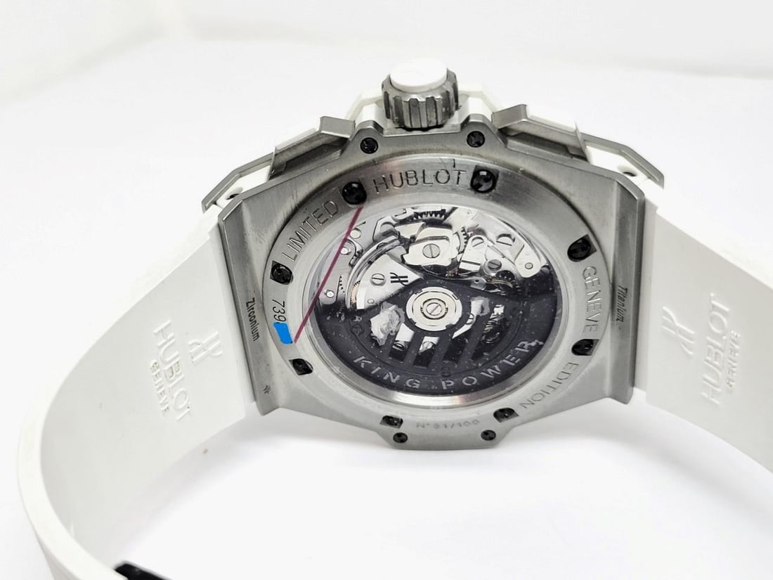 Mens White Hublot King Power Big Bang Titanium & Zirconium Watch 709.ZE.2110.RW - 11