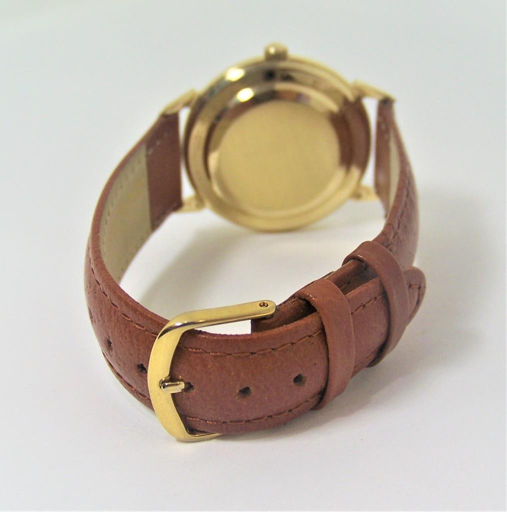 Vintage Solid 14k BULOVA MYSTRY DIAL Mens Automatic Watch Cal 10BZAC c.1959 - 2