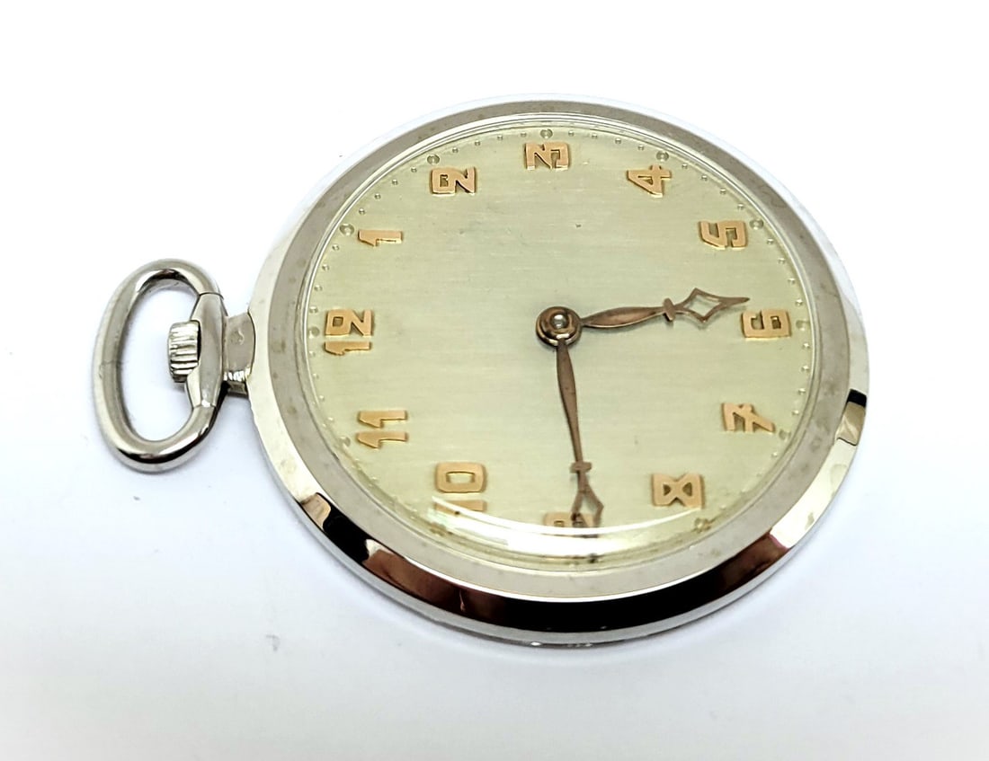 Antique 18K White Gold MARCUS & Co by VACHERON & CONSTANTIN Pocket watch 40 mm - 2