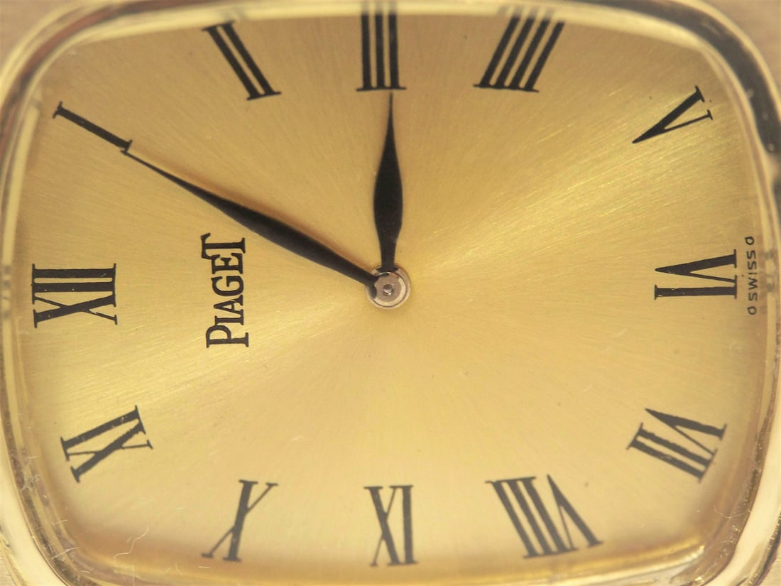 Solid 18k PIAGET Unisex Winding Watch with 1.76 ct Diamonds Ref 9741 Cal 9P2 EXLNT - 6