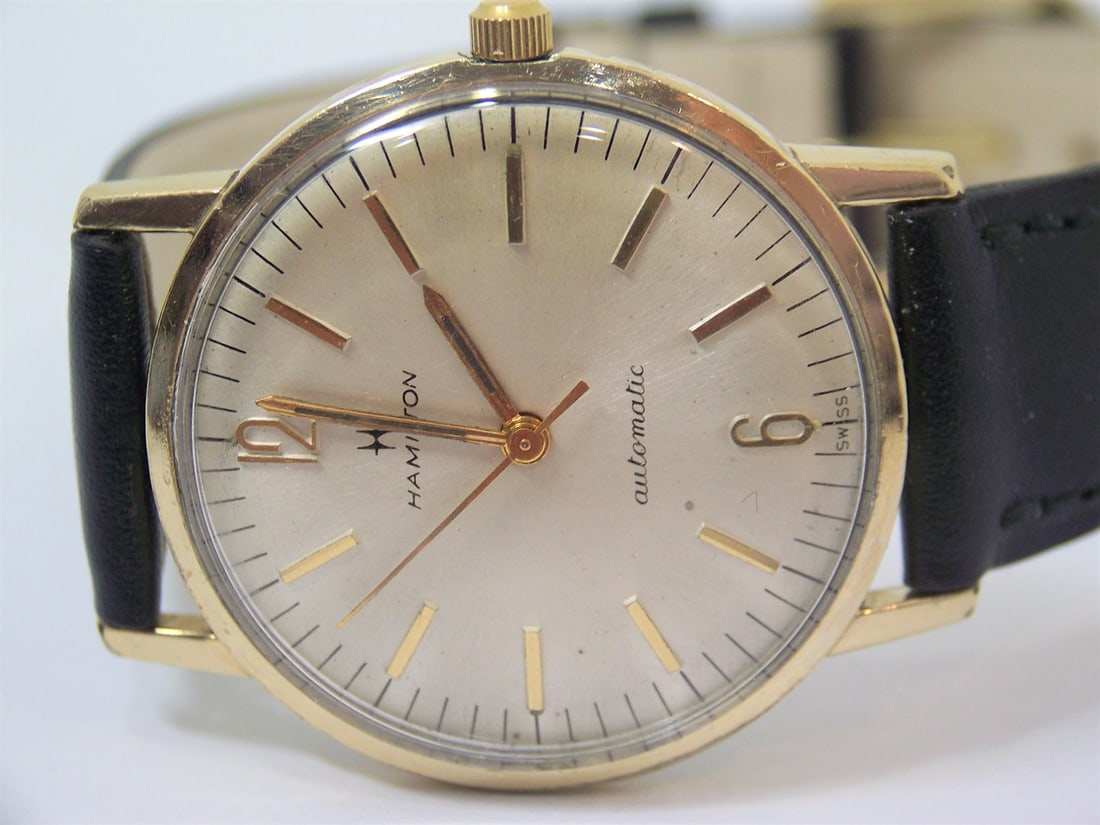Vintage 10k GF HAMILTON Automatic Watch 1960s Cal 694A* GOOD* SERVICED - 4
