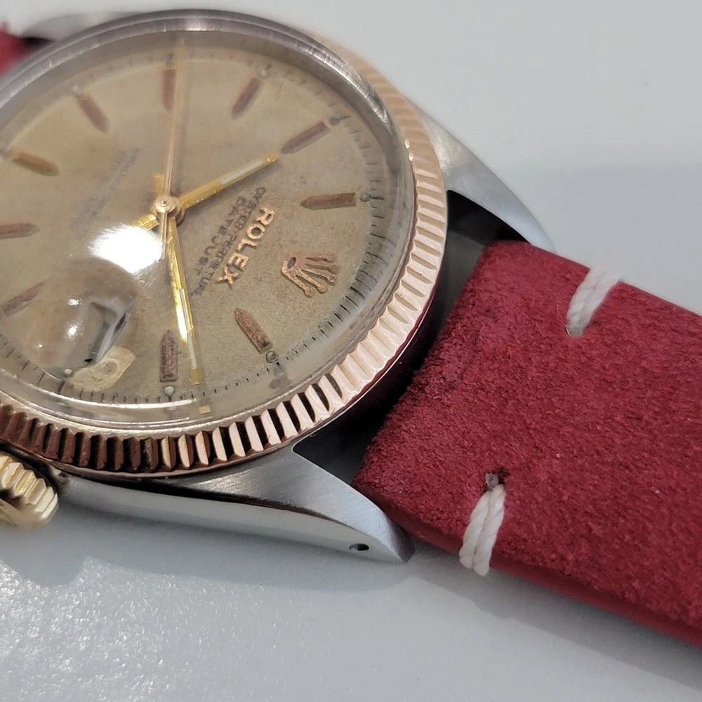 Rolex Oyster Ref 6605 Datejust Mens 1950s 36mm Automatic w Roulette Wheel RA625B - 6