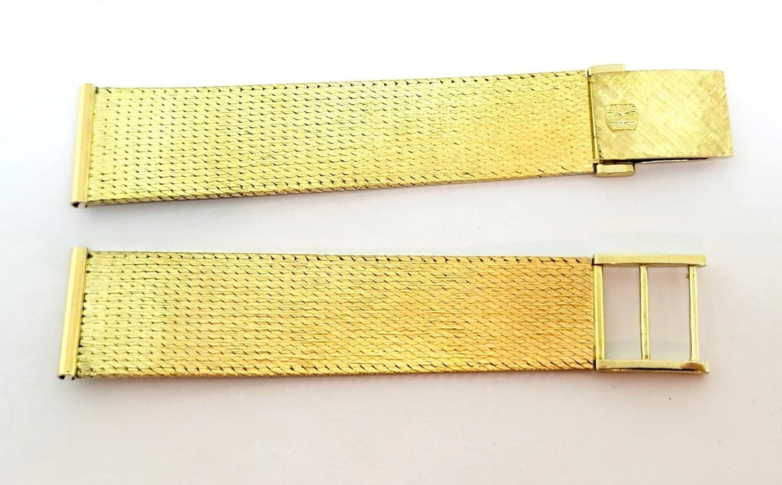 NOS SOLID 14k Yellow GOLD Watch Bracelet to fit 18 mm Logs* EXLNT 34.6 grams - 5
