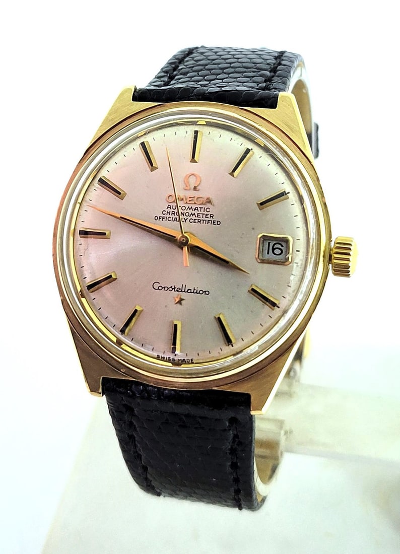 Vintage Solid 18k Gold OMEGA CONSTELLATION Automatic Watch Cal 564* 168015 RARE - 2