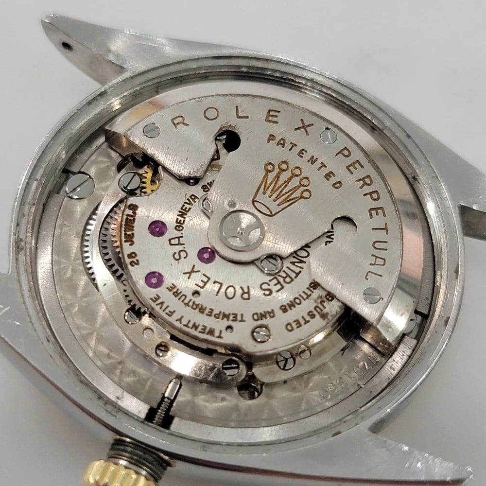 Rolex Oyster Ref 6605 Datejust Mens 1950s 36mm Automatic w Roulette Wheel RA625 - 11