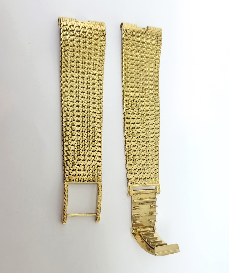 SOLID 18k Yellow GOLD PATEK PHILIPPE Watch Bracelet 18 mm Logs 47 grams for 2591 - 7