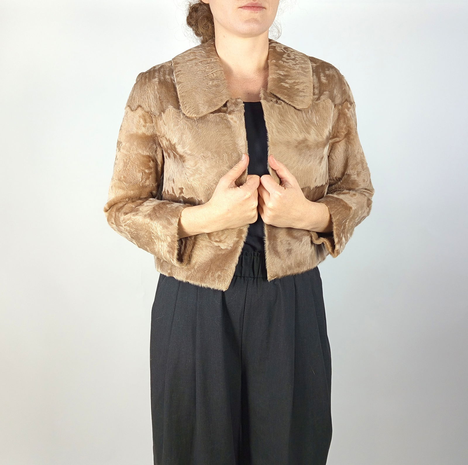 GOLDEN LAMB FUR JACKET EU: M - US:14 - 2