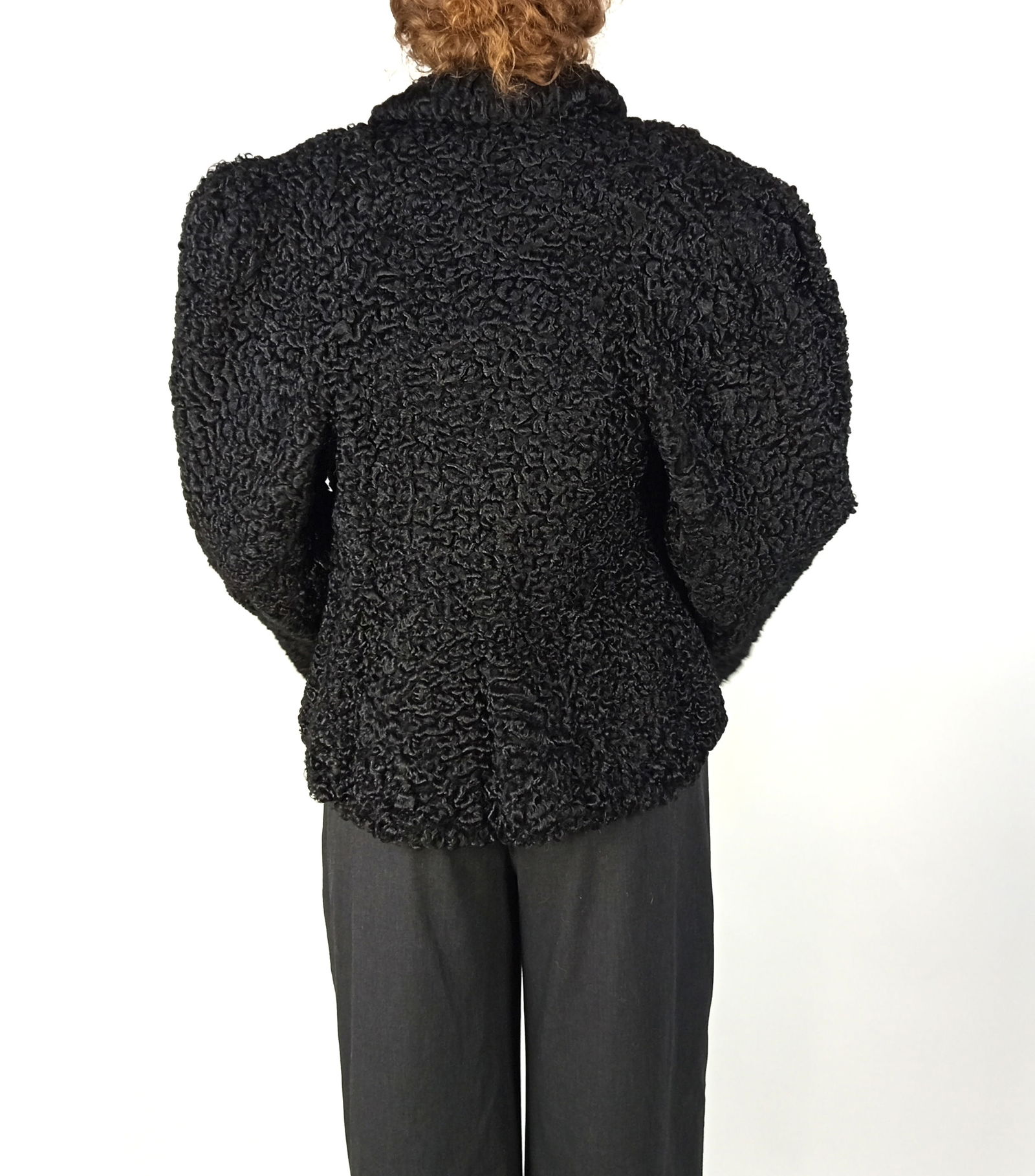 BLACK KARABUL FUR JACKET EU: S - US:6 - 5