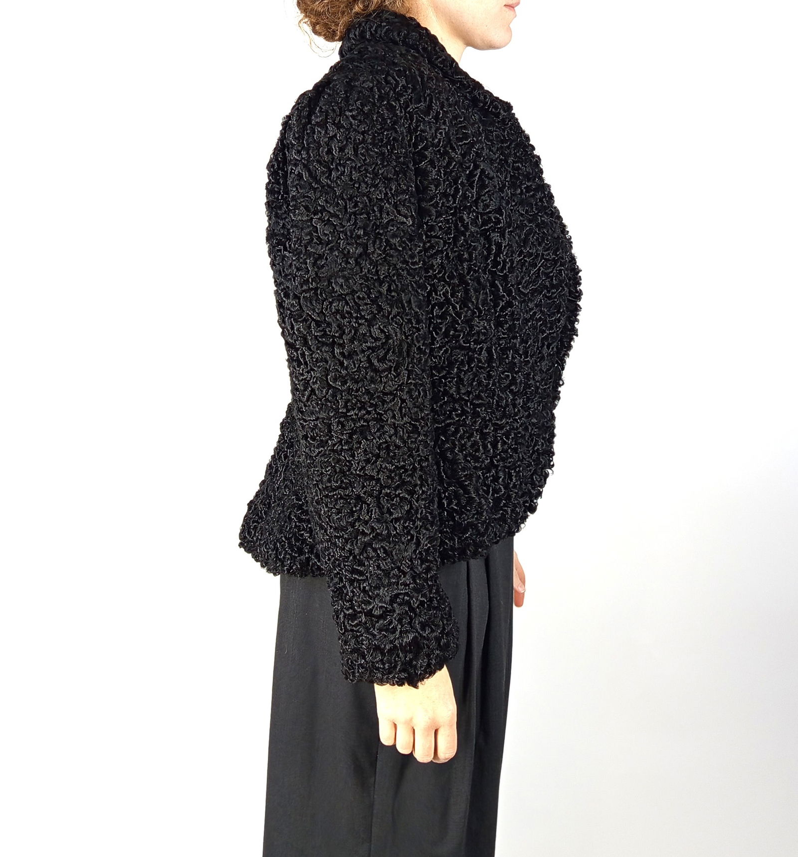 BLACK KARABUL FUR JACKET EU: S - US:6 - 7