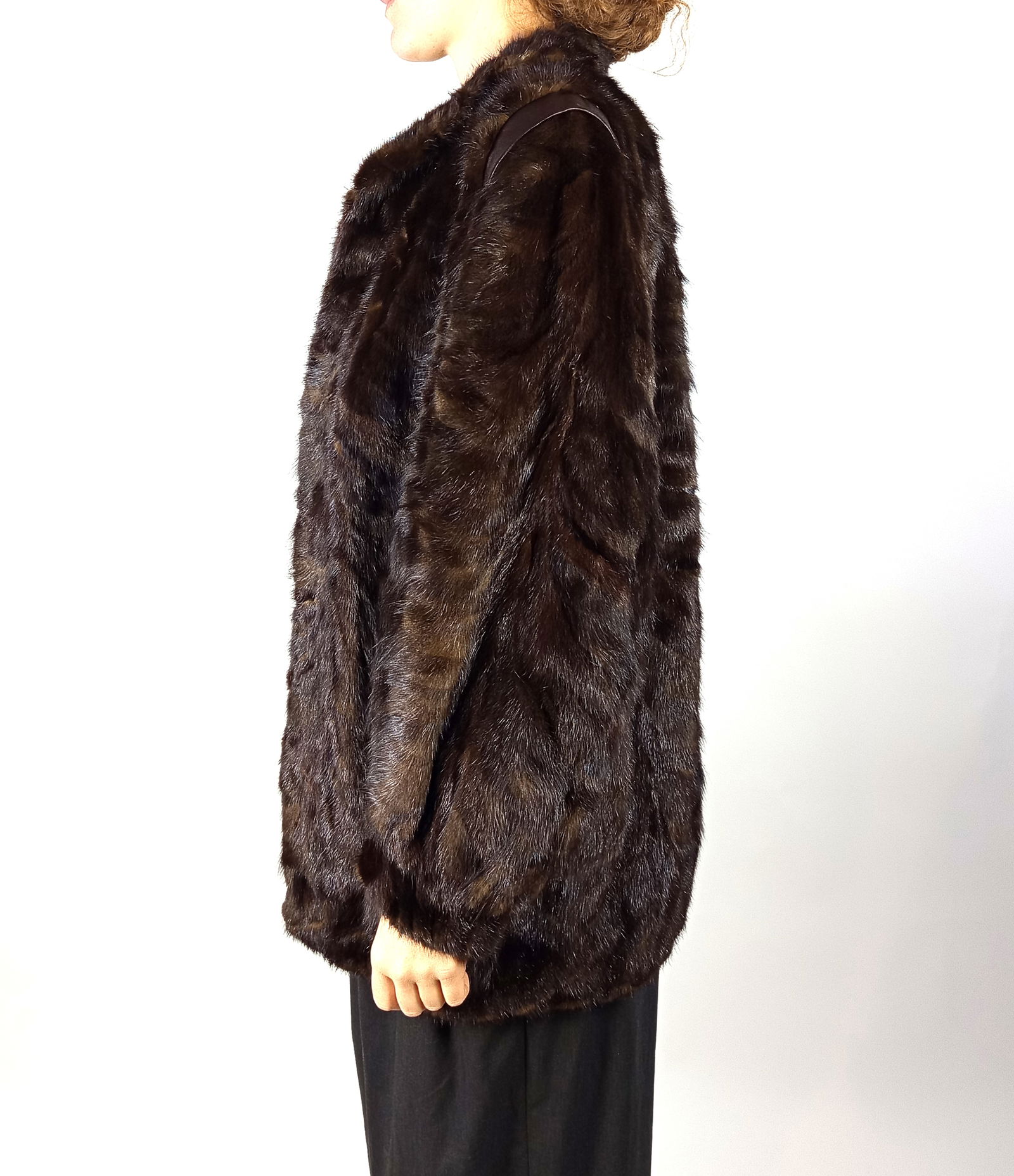 BROWN MINK JACKET EU: XL - US:20 - 7