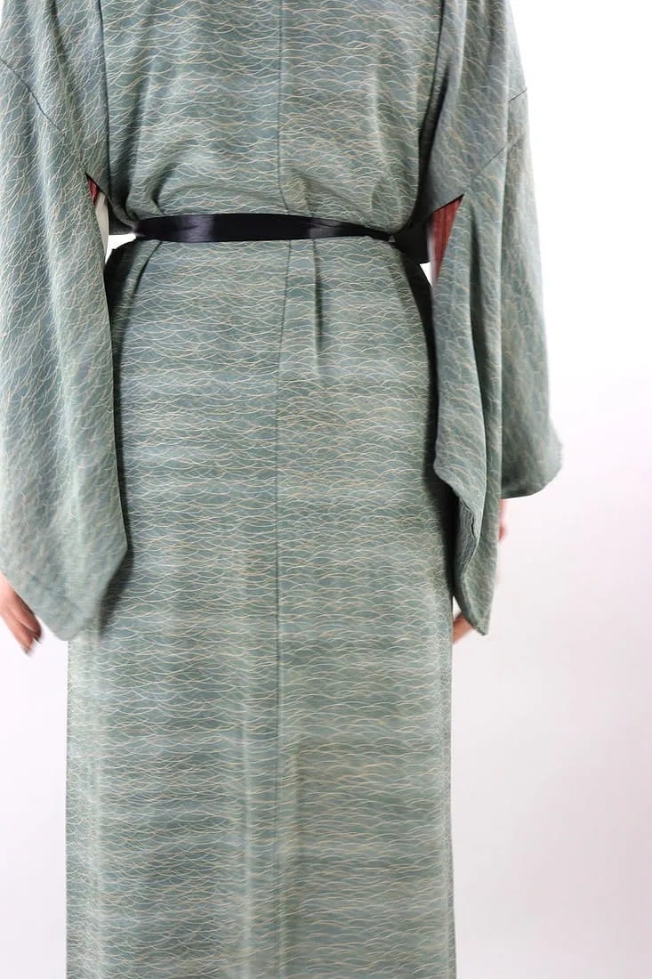 AQUA BLUE KIMONO - 3