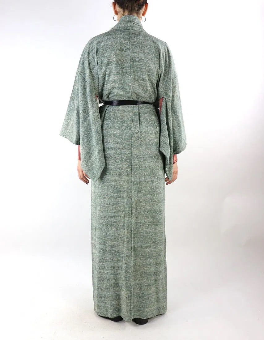 AQUA BLUE KIMONO - 4