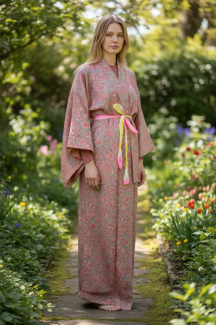 COLORFULL GEOMETRIC KIMONO: Title: COLORFULL GEOMETRIC KIMONO Description: We offer in house shipping - Fedex/UPS shipping = $50; combine postage = + 30$ per lot; 5-7 working days; Dimensions: Approximate size: Length from