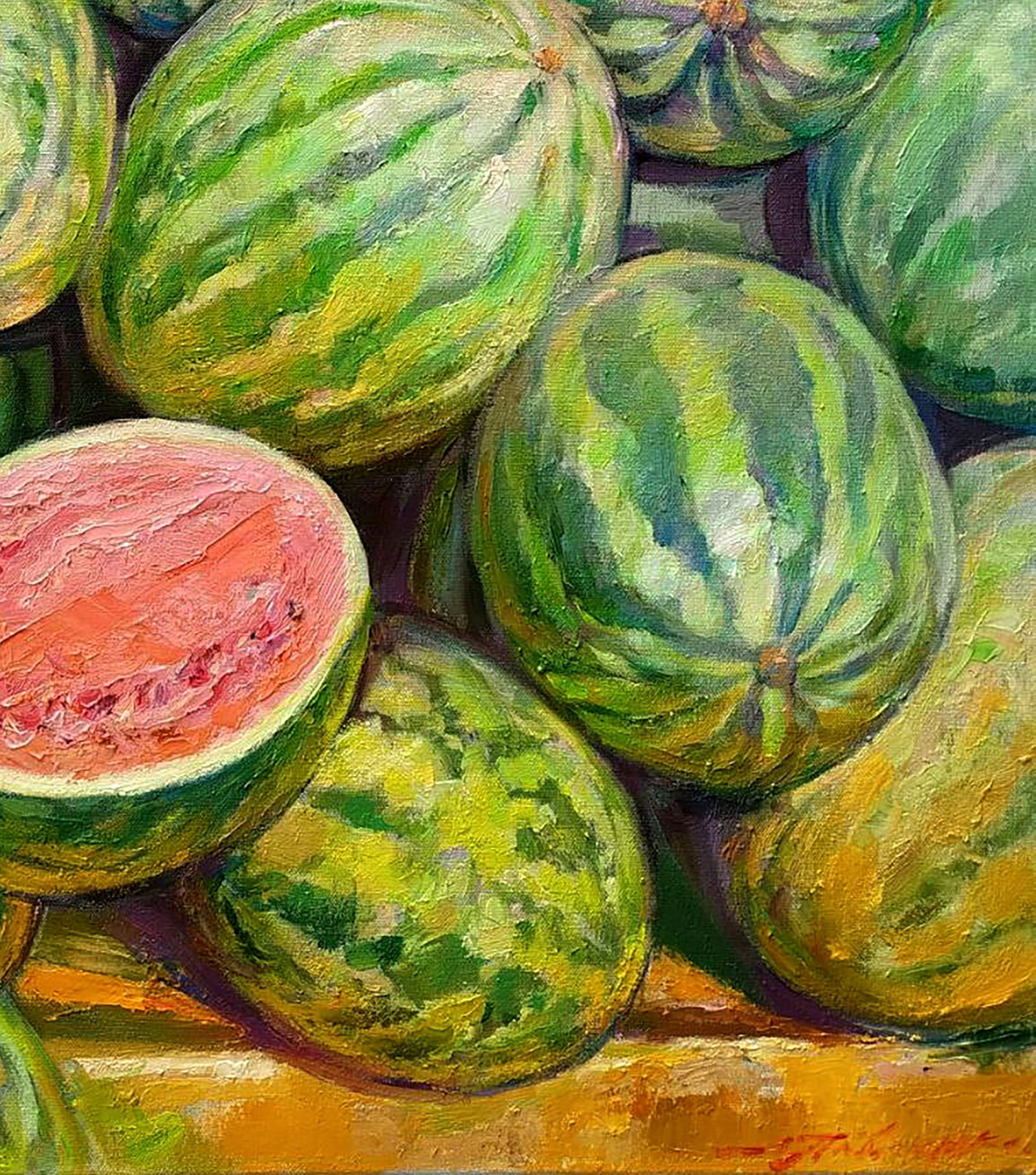 Oil painting Watermelons Leonid Pavlenko - 5